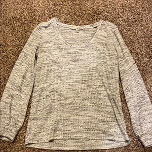 Express Women's Gray Long Sleeve Top